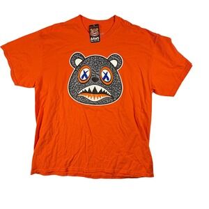 BAWS Graphic T-Shirt Mens 2X Orange NEW Born A Wild Soul Streetwear Tee